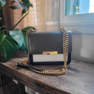 Michael Kors Jade XS Gusset Crossbody Leather Olive Green